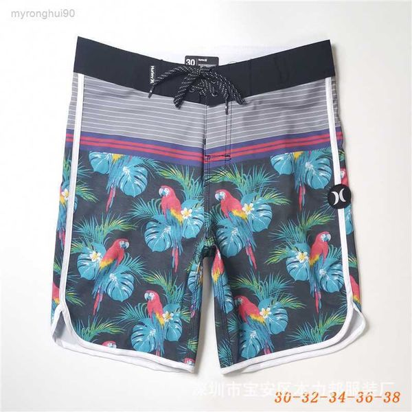 

summer surfing beachwear cropped pants men's home print elastic sports shorts 9ufb, White;black