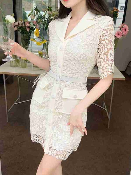 

urban dresses designer new summer for women hollow out dinner dress party ootd fashion high-end ccc lace birthday mother's day gift 2bi, White;black