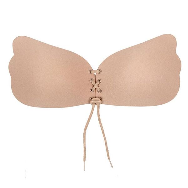 

2021 women invisible bra nubra butterfly wing push-up shaper seamless strapless backless self adhesive stick on 4 color