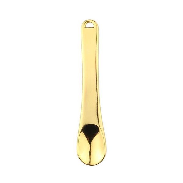 

gold face cream metal facial mask spoon mini skin care beauty cosmetic spatula spoon eye face cream mixing spatula scoop