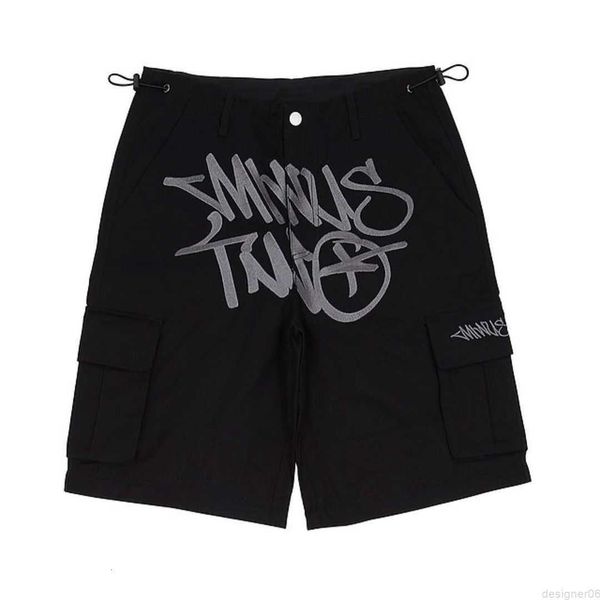 

mens shorts minus two summer y2k high street casual loose gym harajuku hip hop streetwear pants clothing 230403, White;black