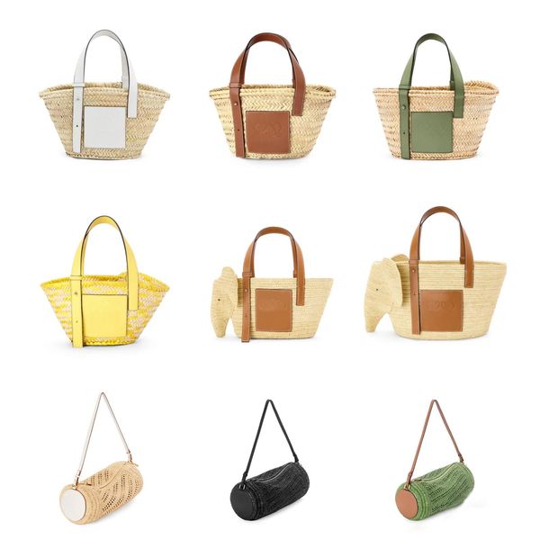 

womans raffia straw large pochette organizer hand bag anagram luxury shoulder bag tote shopper designer clutch men cross body weave fashion