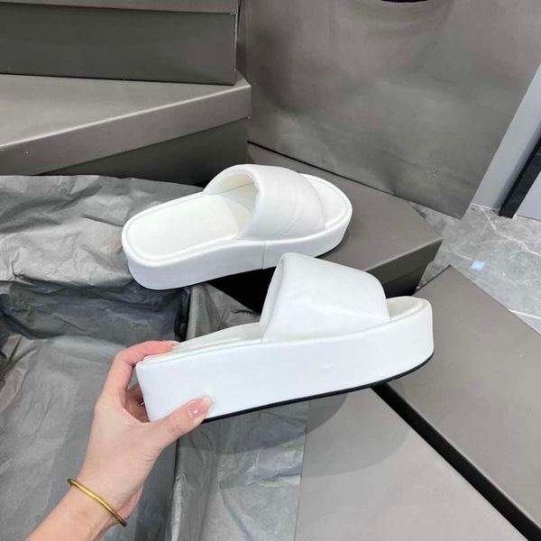 

designer sliders designer sandals designer flip flops summer sandals wear thick sole sloping heel slippers casual sports otted slippers lett, Black