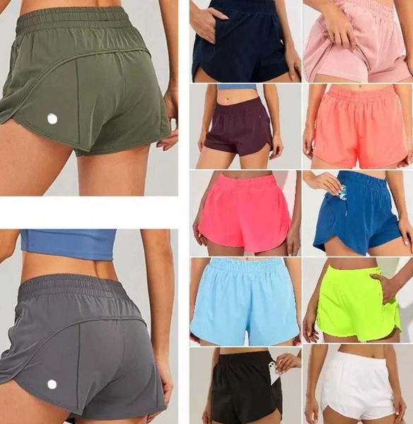 

lulus brand womens yoga outfits high waist shorts exercise short pants fitness wear girls running elastic sportswear loose leisure985