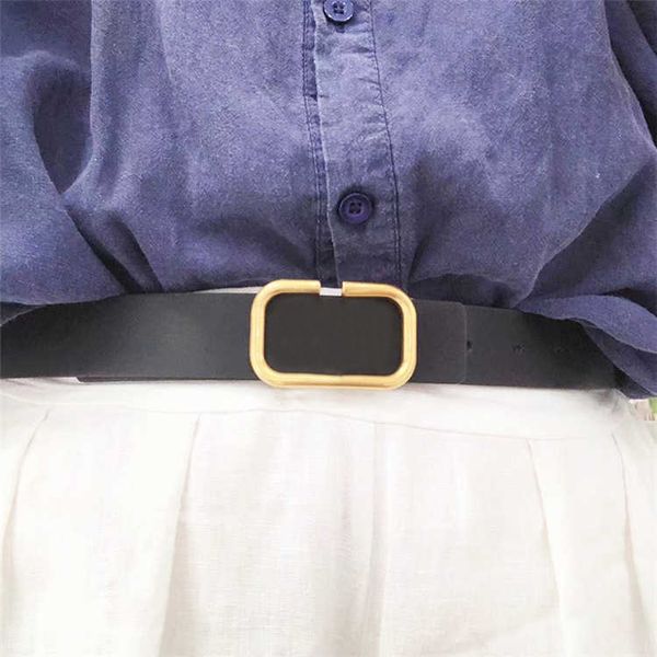 

women designer belt big gold letter buckle leather belt width 3cm with suit dress denim pants belts, Black;brown