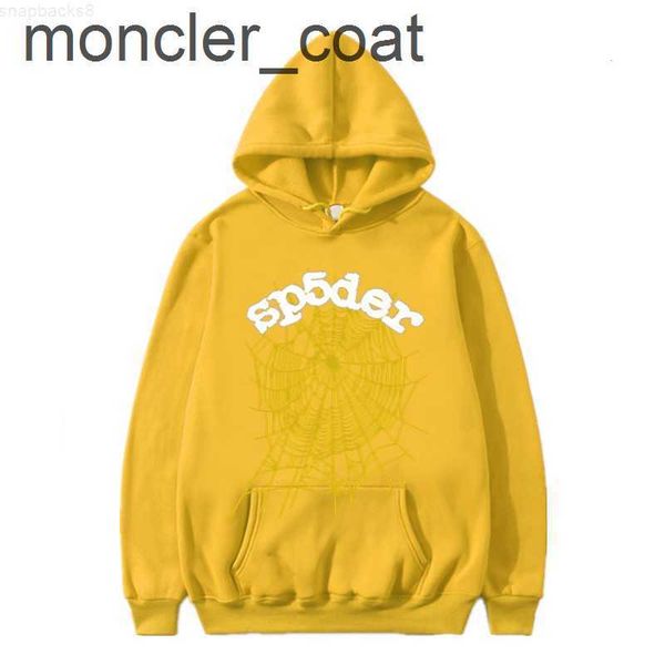 

men's hoodies sweatshirts men's hoodies sweatshirts 2023 hip hop yellow sp5der 555555 men women cobweb print young thug spider hoo, Black