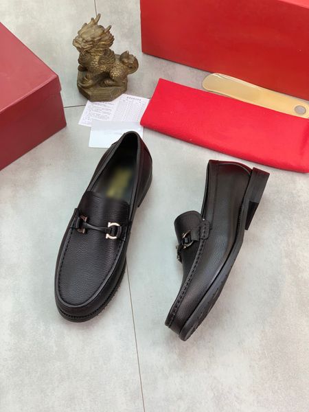 

matte leather mens designer dress shoes silver black buckle black luxury fashion gentle men casual business shoes wedding prom evening shoe