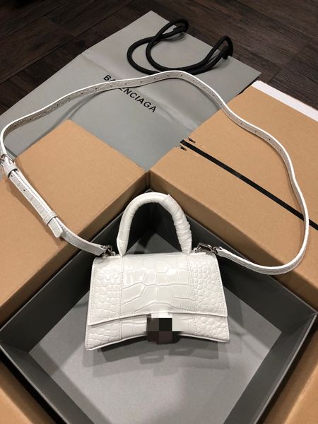 

women's designer crocodile shoulder bag metal b pull ring luxury fashion casual solid color handbag bags for women