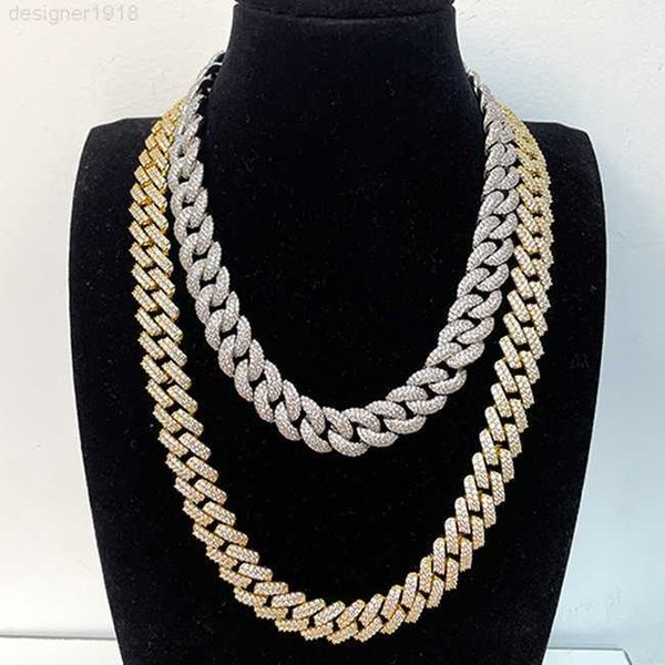 

miami west coast 925 silver 8mm 15mm hip hop cuban link chain cz diamond iced out