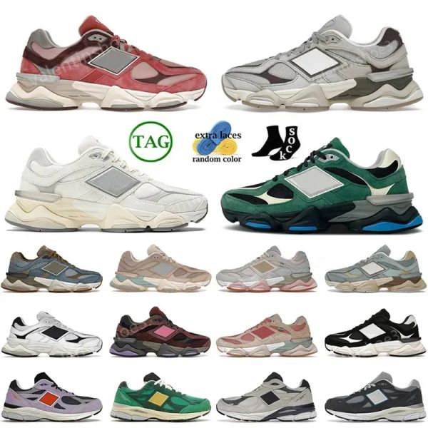 

designer mens og 9060 running shoes cherry blossom sea salt team forest green rain cloud grey shower blue 990 jjjjound brown black train lbt