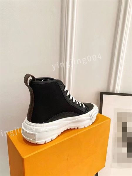 

designer shoes women trainer sneaker multicolor classic retro thick sole elevated training shoe rubber canvas, Black