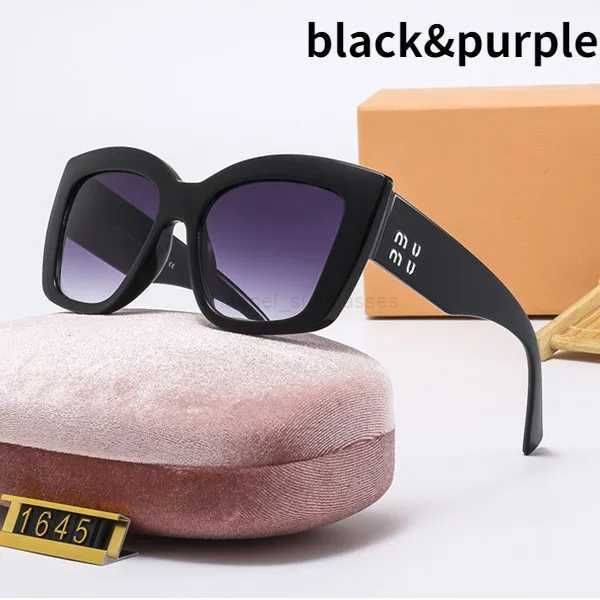 

miu eyeglass fashion trend retro men's and women's models large frame sunglasses travel street p anti-glare sunglasses designer me, White;black