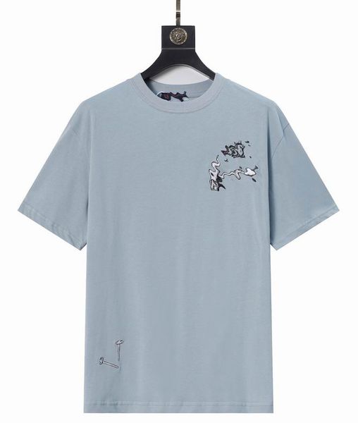 

luxury fashion t-shirt quality short sleeve fashion lapel men's and women's short couple summer men's clothing apparel &#039, White;black