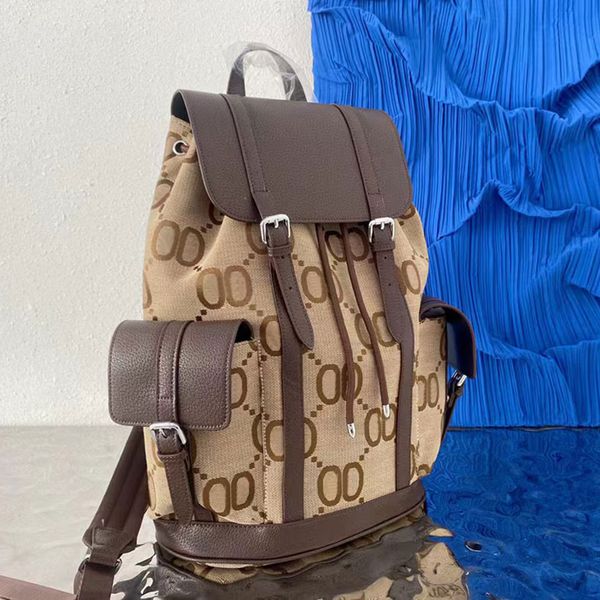 

Luxury Designer Backpack Fashion Duffle Bag Brand Purse Double Shoulder Straps Backpacks Large Capacity Men Women Letter Outdoor, Brown