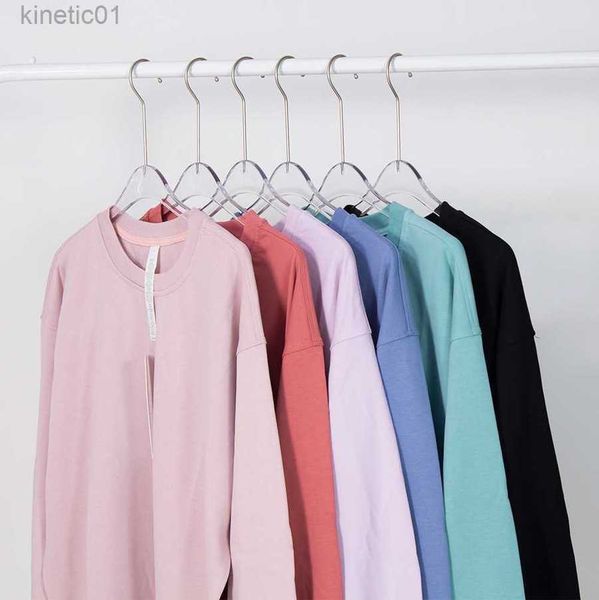 

designer lululemens t shirt original autumn and winter yoga suit women's sports semi-zip terry hoodie loose short plush sweater lulus, White