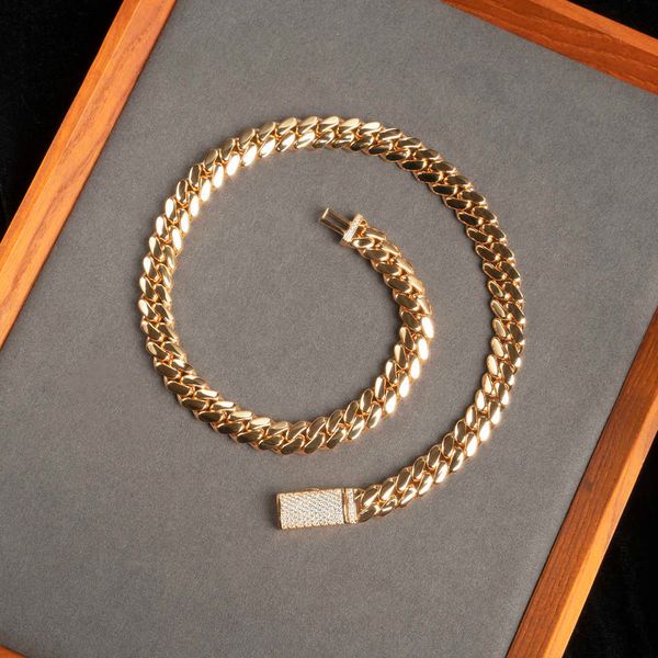 

2023 wholesale choker 18k gold 20mm chunky custom cuban link chain 24k chains miami necklace, Silver