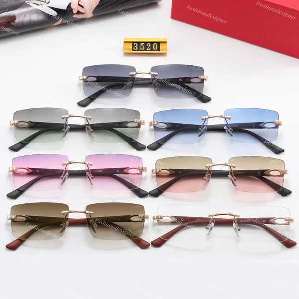 

sunglasses mens designer sunglasses rimless diamond cut eyeglass buffalo horn seven colors rectangular goggles vintage shades wholesale with, White;black