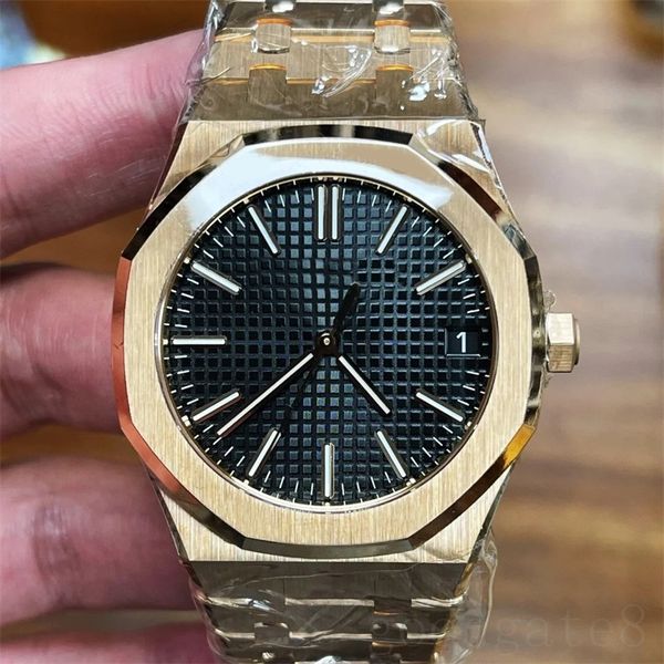 

royal designer watch for woman high end watches oak men mechanical automatic hexagon bezel bussiness style screw fashion watch vintage water, Slivery;brown