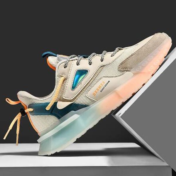 

men's sneakers comfortable casual shoes mesh breathable sports non-slip black grey running shoes tennis elastic new male shoes vulcaniz