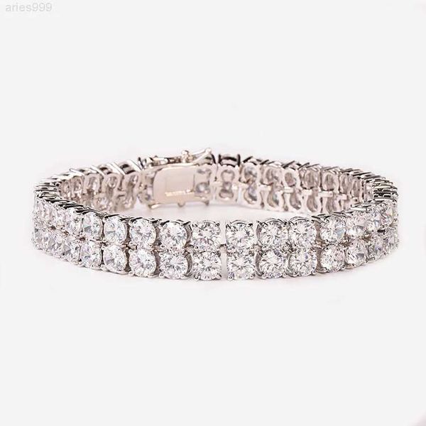 

new hip hop bling iced out mens zircon bracelet tennis chain bracelets for women men gold silver color jewelry homme bracelet