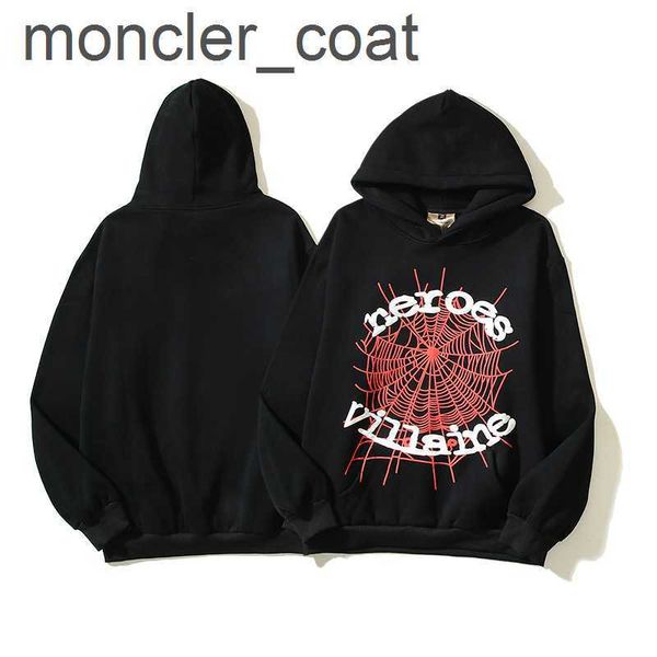 

men's hoodies sweatshirts rocky star hoodie sp5der 5555555 spider web hoodie unisexxwey, Black