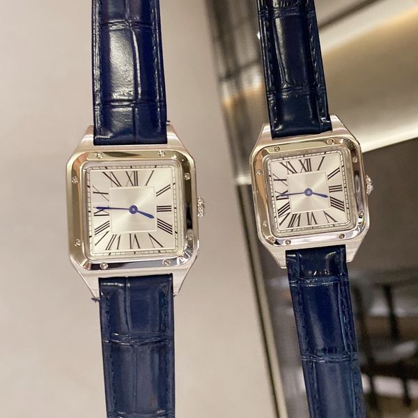 

ultra-thin series watch, couple watch, neutral watch, 316l steel case, calfskin strap, large size (wide 32mm long 43mm) small (wide 28mm lon, Slivery;golden