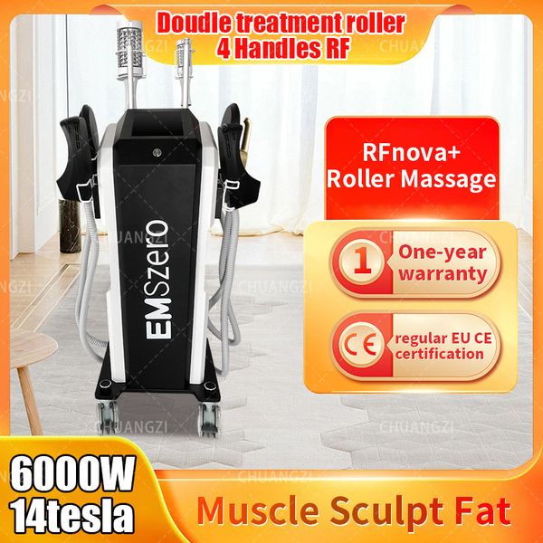 

2023 sculpting emszero 2 in 1 roller massage therapy 40k compressive micro vibration vacuum 5d body slimming machine