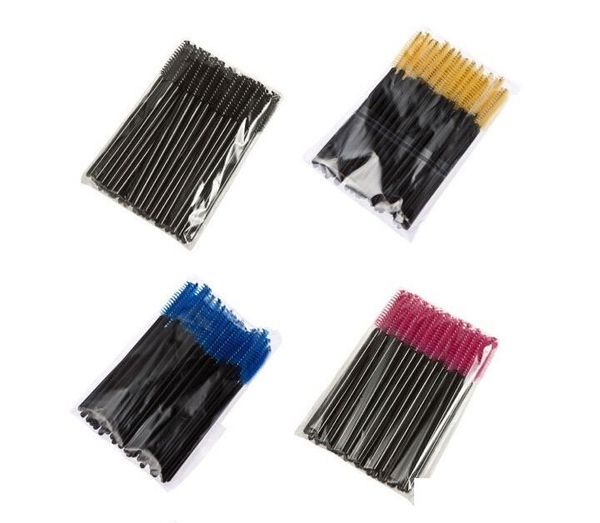 

2020 new black disposable eyelash brush mascara wands applicator makeup cosmetic tool 4 colors