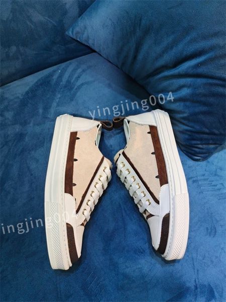 

2023 designer sneakers timeout women casual shoes lady calfskin white pattern shoe retro styles classical quality, Black