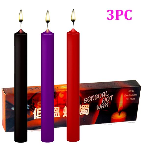 

pyjamas 3pcs/set bdsm drip candles candles flirting products sm toy for couples relaxation low temperature ca glans massager k, Black;white