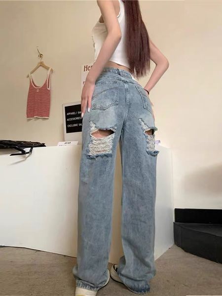 

high waisted hollowed out slim lace embroidery casual loose 2023 new women's versatile pants, Black;white