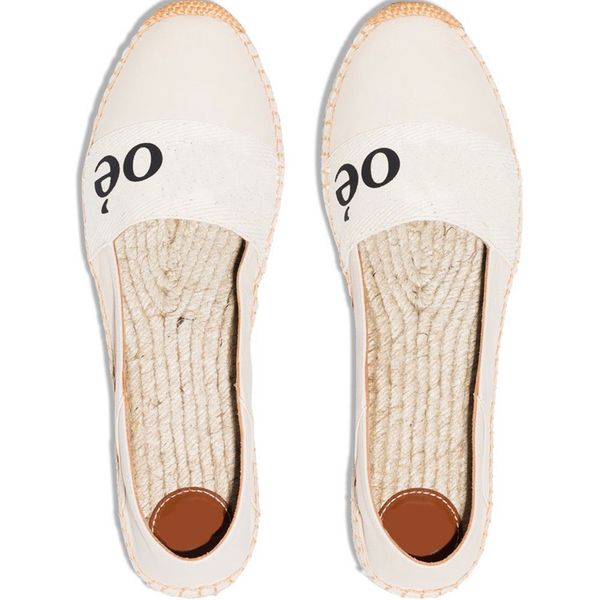 

classic lady platform fisherman shoes luxury flat women straw bottom casual boat shoe embroidery letter logo ladies lazy loafers muller loaf, Black
