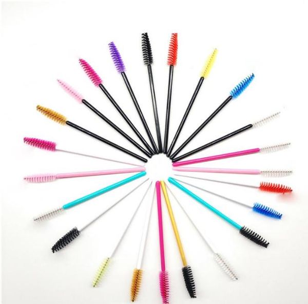 

2021 eyelash extension disposable eyebrow brush mascara wand applicator spoolers eye lashes cosmetic brushes set makeup tools