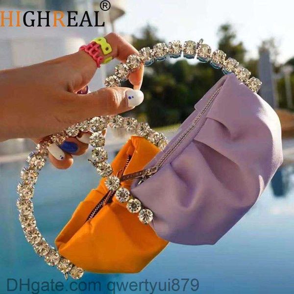 

evening bags highreal designer rhinestones clutch purse bag for women handle bag leather shoulder bag purse shiny crystal purses and handbag