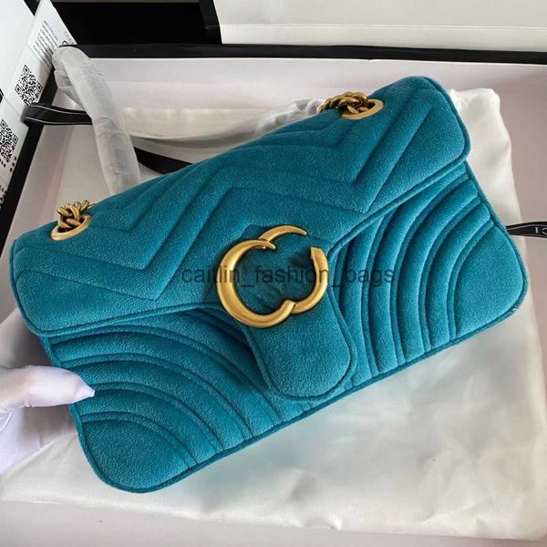 

shoulder bags 2023 designer handbag shoulder chain bag clutch flap totes bags wallet check velour thread purse double letters solid hasp wai