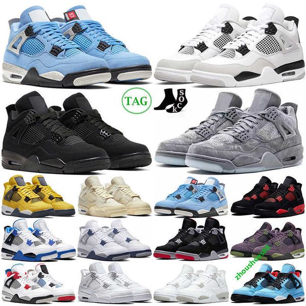 

4 4s basketball shoes mens trainers military black cat canvas red thunder university blue thunder sail cactus jack men women outdoor sports