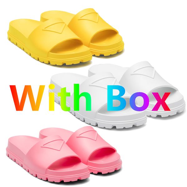 

with box luxury designer slippers summer h sandals oran sandal beach slippers flat flip beach platform comfortable white outdoor l slides 36, Black