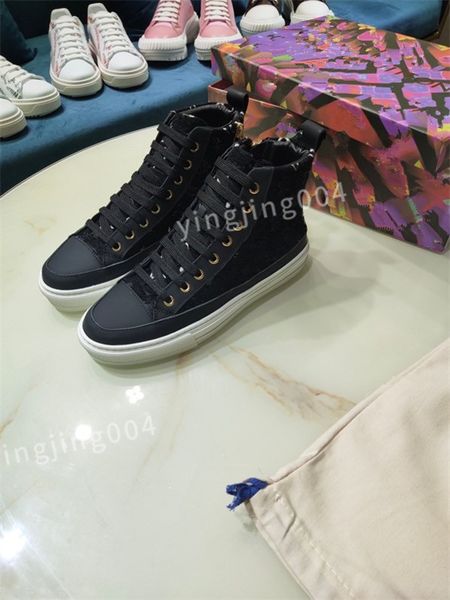 

designer sneakers timeout women casual shoes lady calfskin white pattern shoe retro styles classical quality, Black