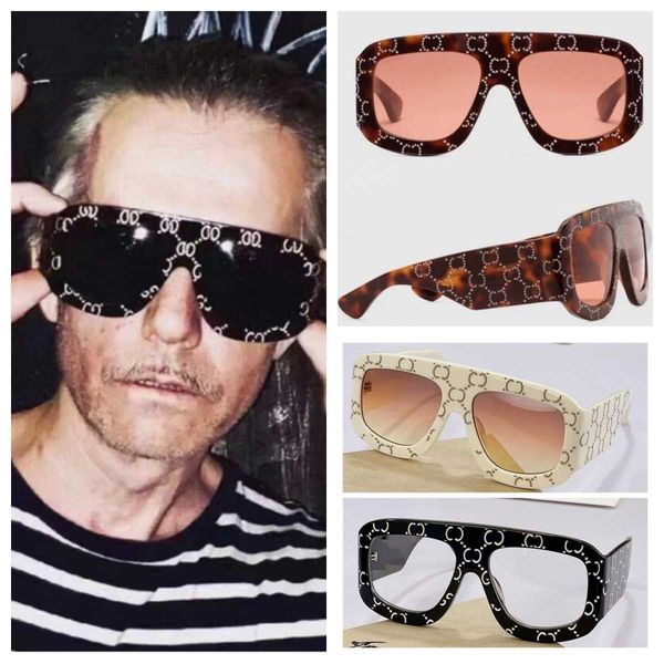 

luxury sunglasses for women designer retro flat square full eyeglasses frame fashion case uv400 classic glasses mens glassess, White;black