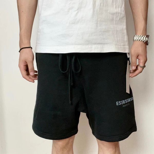 

men's shorts summer mens s designer essentail shorts clothing apparel essen shorts cotton sports short street style tide knee length es, White;black