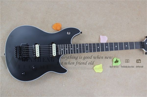 

classical electric guitar, wof guitar, matte black body, bridge vibrato vh maple neck guitar258