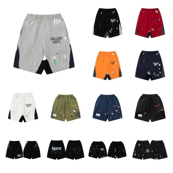 

new 2023 galleryes dept mens shorts fashion designer pants sweat pant speckled men's women's loose casual shortwq4l, White;black