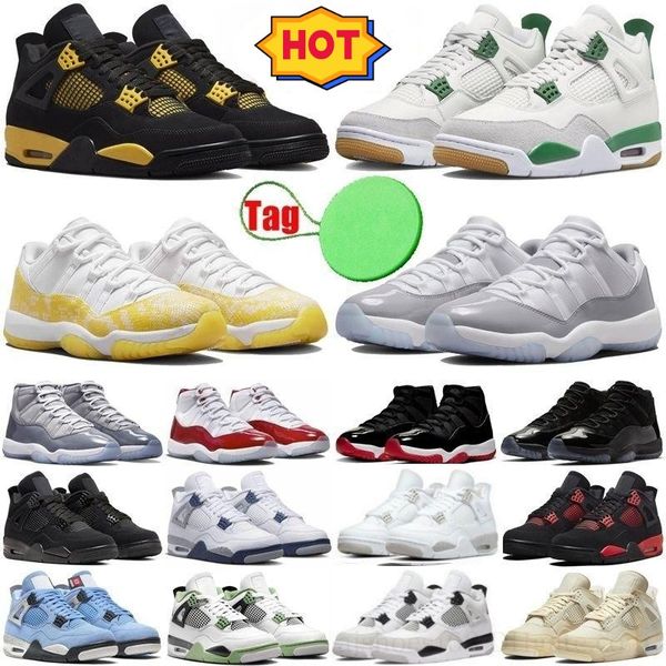 

jumpman 4s 4 air jordens basketball shoes designer shoes mens womens trainers shoes sneakers chaussures black cat 4s retro military black pi