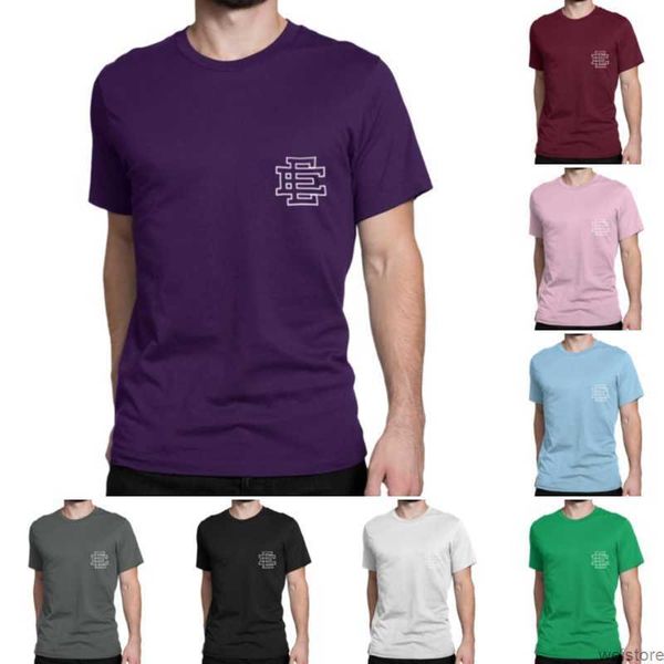 

ee t-shirt ins fashion mens designer tees eric emanuel t shirt summer casual short sleeve breathable letter print round neck tshirt luxury, White;black