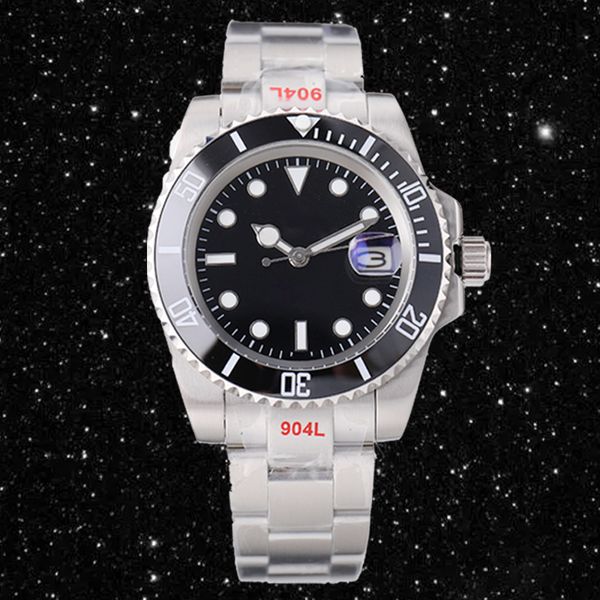 

mens watch ceramic bezel automatic watches 41mm 2813 movement watch luminous sapphire waterproof sports self-wind fashion wristwatches gift, Slivery;brown