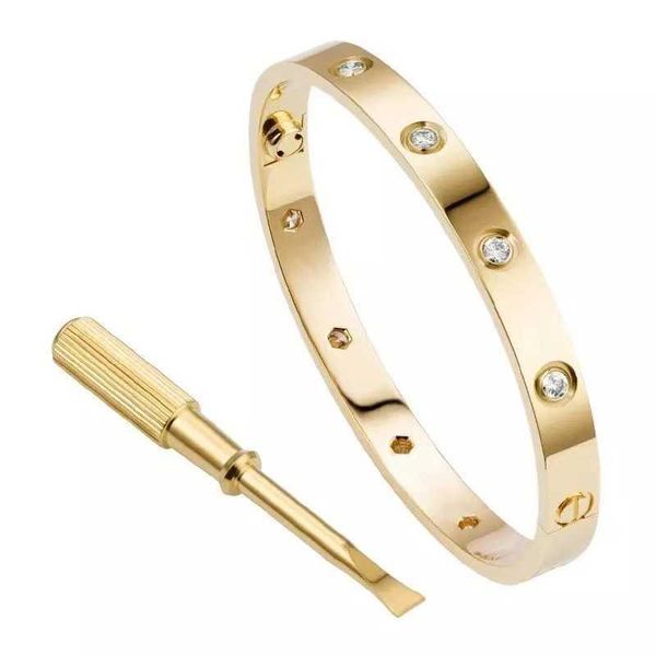 

selling funds high edition v gold 18k rose card bracelet color classic screw yellow white narrow full diamond6yof, Black