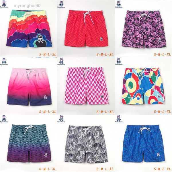 

beach pants skeleton psycho bunny flower surfing shorts quick dried men's home qtol, White;black