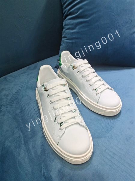 

2023 new luxurys designer stripe casual shoes fashionable leather lace-up tennis shoe fabric low canvas sports men women, Black