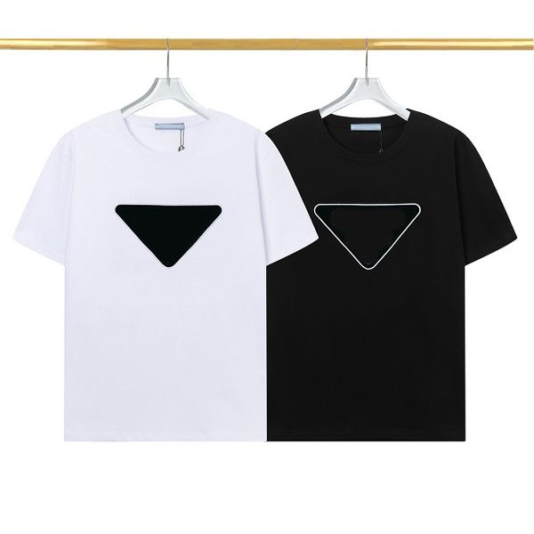 

23ss Designer Men' T-Shirts 5A comfortable mens tee Women fashion short sleeved Summer Embroideried Letters Loose Short Sleeve Asian Size, Black