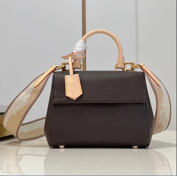 

luxury cluny mini handbag designer crossbody shoulder bag for women brown cowhide fashion lady cross body bag flap designer bags gogobags